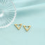 Cercei Placati cu Aur Triangle Hoops