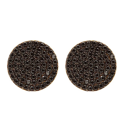 Cercei Aur 14k Black Dots