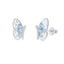 Cercei Argint Blue Butterfly