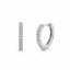 Cercei Argint Pave Hoops