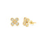 Cercei Argint Placati cu Aur 14k Clover