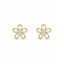 Cercei Argint Placati cu Aur 14k Floare