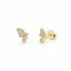 Cercei Argint Placati cu Aur Butterfly