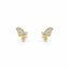Cercei Argint Placati cu Aur Butterfly
