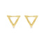 Cercei Placati cu Aur Triangle Hoops