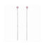 Cercei Argint Fir cu Piatra Baby Pink