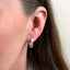 Cercei Argint Geometric Hoop