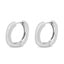 Cercei Argint Reversible Hoop