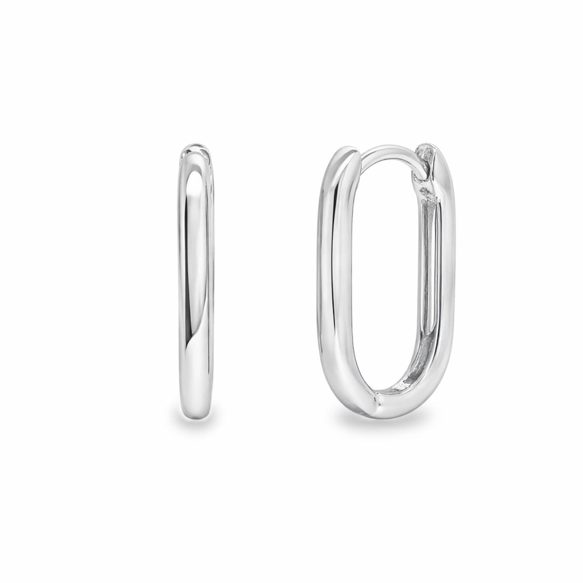 Cercei Argint Huggie Hoops