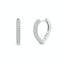 Cercei Argint Pave Hoops
