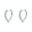 Cercei Argint Pave Hoops