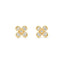 Cercei Argint Placati cu Aur 14k Clover