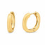 Cercei Argint Placati cu Aur Geometric Hoop
