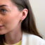 Cercei Argint Placati cu Aur Geometric Hoop