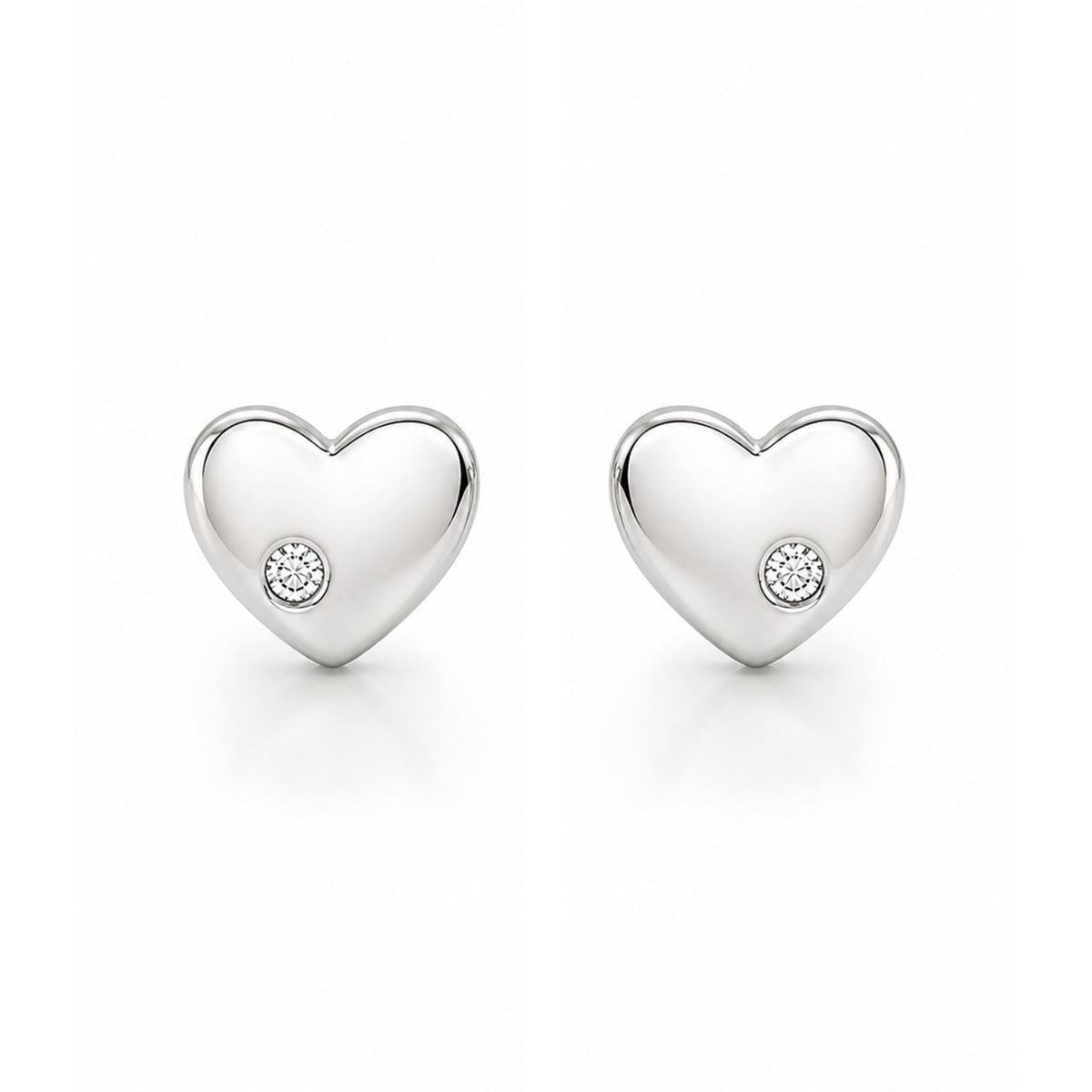 Cercei Argint Tiny Heart