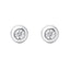 Cercei Aur 14k Alb cu Diamant 0.050ct