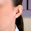 Cercei Aur 14k Roz Inima cu Diamante 0.088ct
