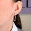 Cercei Aur 14k cu Diamante 0.093ct Paperclip