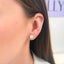 Cercei Placati cu Aur 14k Banut cu Sidef