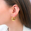 Cercei Placati cu Aur 14k Big Chunky Hoops
