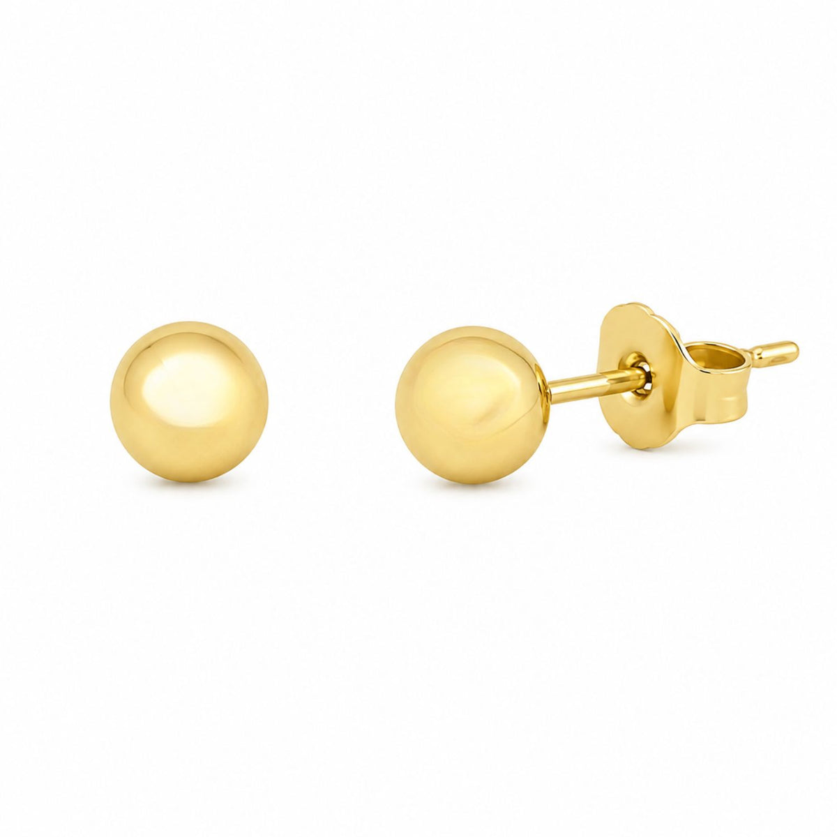 Cercei Placati cu Aur 14k Bila 5mm