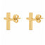 Cercei Placati cu Aur 14k Cruce