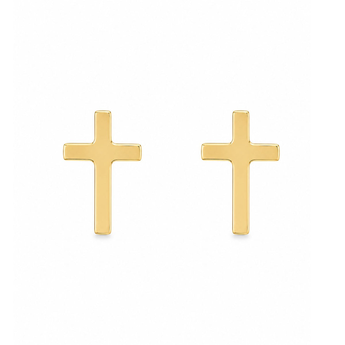 Cercei Placati cu Aur 14k Cruce