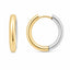 Cercei Placati cu Aur 14k Duo Tone Hoops
