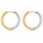Cercei Placati cu Aur 14k Duo Tone Hoops