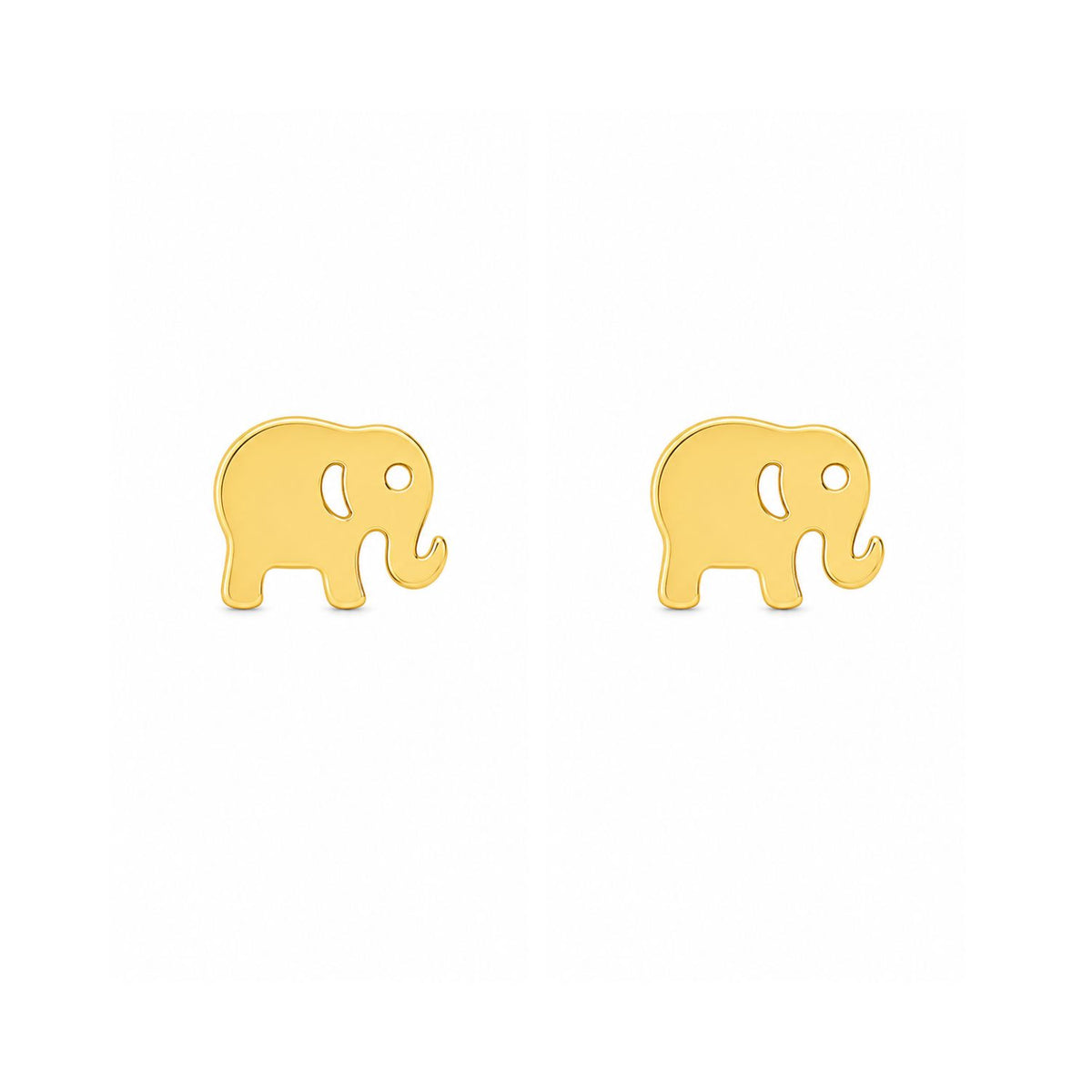 Cercei Placati cu Aur 14k Elefant cu Filet