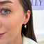 Cercei Placati cu Aur 14k Golden Elipse