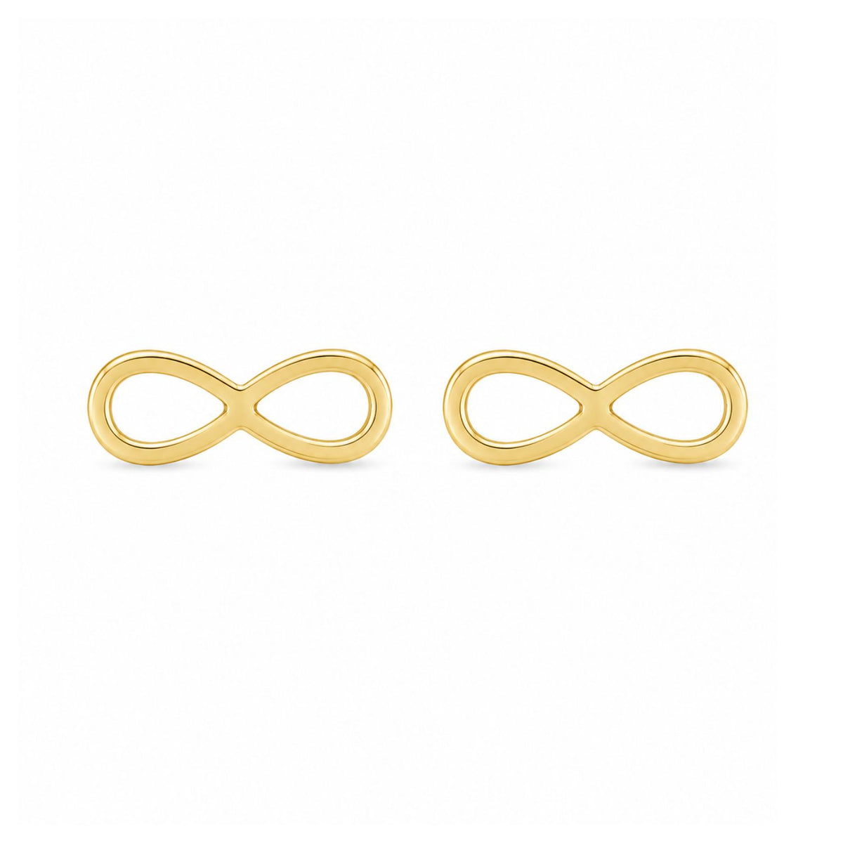 Cercei Placati cu Aur 14k Infinit
