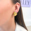 Cercei Placati cu Aur 14k Melted
