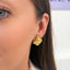 Cercei Placati cu Aur 14k Melted