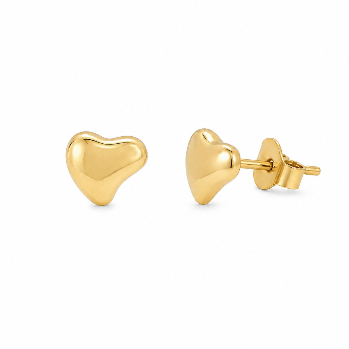 Cercei Placati cu Aur 14k Melted Heart