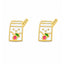 Cercei Placati cu Aur 14k Milk