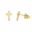 Cercei Placati cu Aur 14k Small Cross
