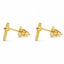 Cercei Placati cu Aur 14k Small Cross