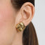 Cercei Placati cu Aur 14k Statement Twist