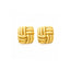 Cercei Placati cu Aur 14k Statement Twist