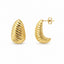 Cercei Placati cu Aur 14k Texturized Drop