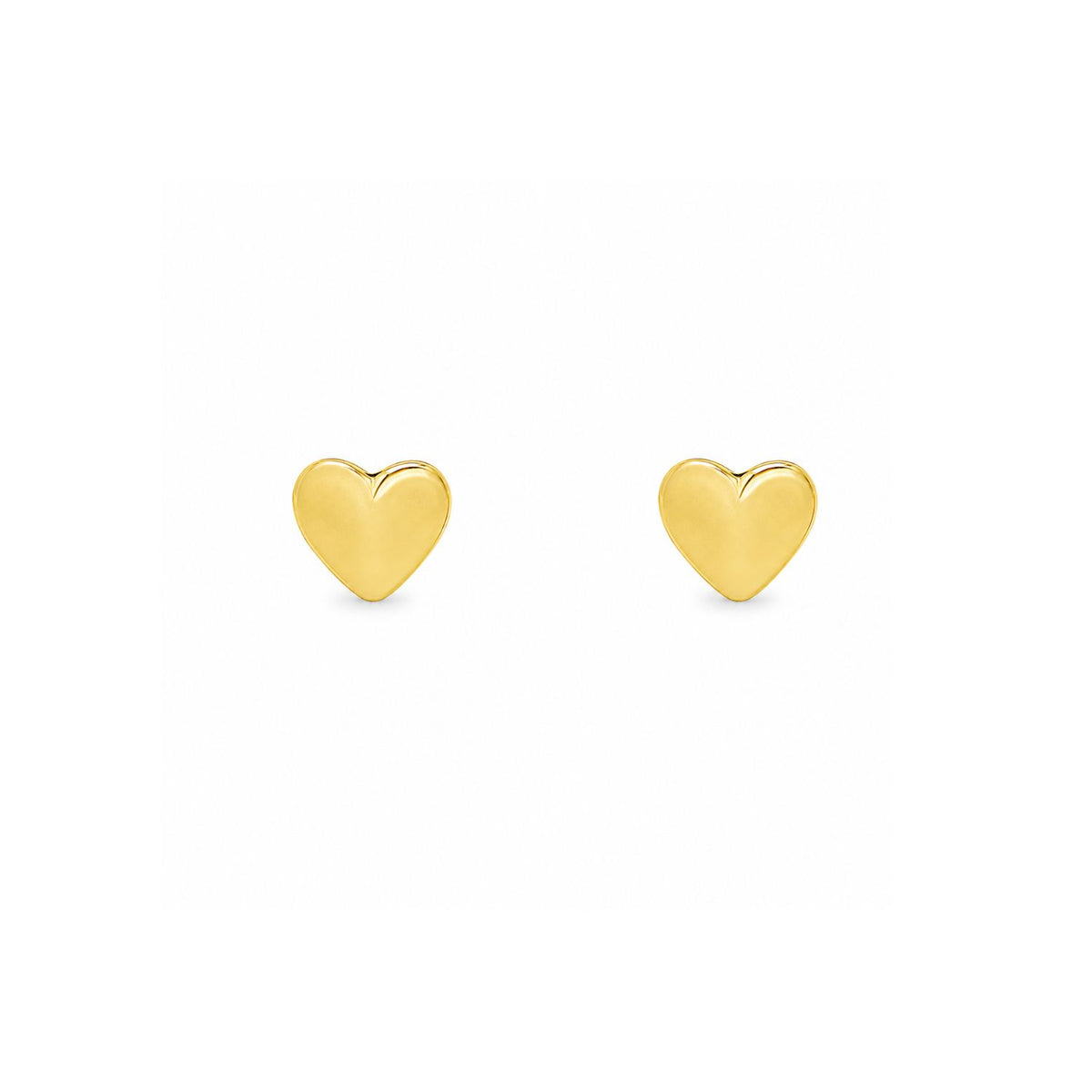 Cercei Placati cu Aur 14k Tiny Heart 5mm