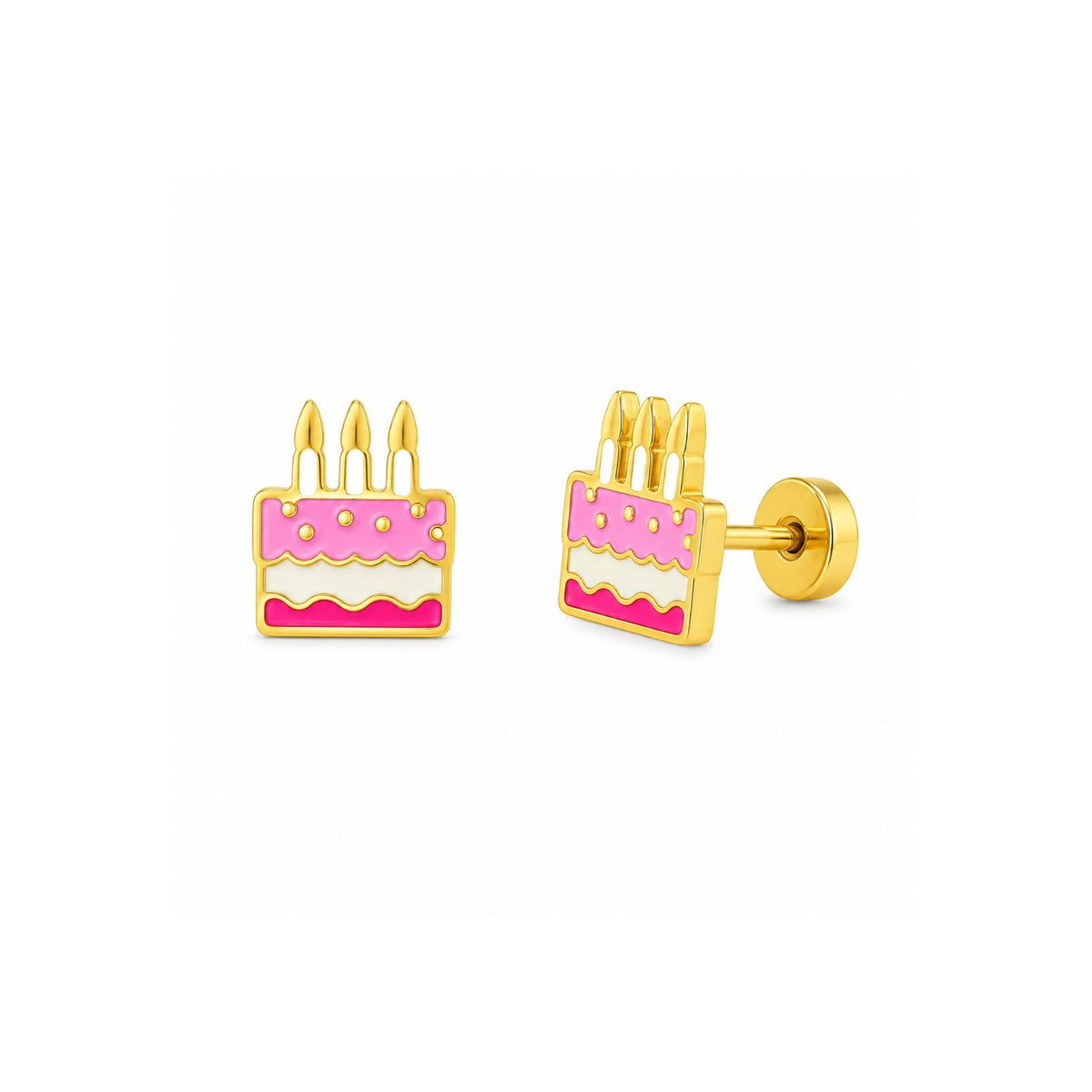 Cercei Placati cu Aur 14k Tort