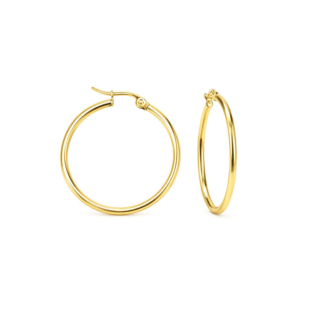 Cercei Placati cu Aur 14k Veriga 2 cm