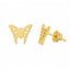Cercei Placati cu Aur 14k Fluture