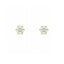 Cercei Placati cu Aur 14k cu Piatra Solitaire 3mm
