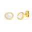 Cercei Placati cu Aur 14k cu Sidef