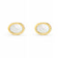 Cercei Placati cu Aur 14k cu Sidef