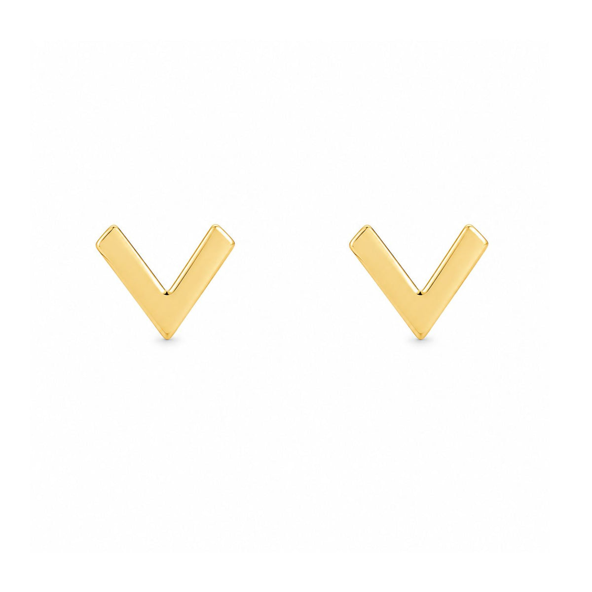 Cercei Placati cu Aur 14k in V