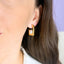 Cercei Placati cu Aur Aqua Gold - SORELLY